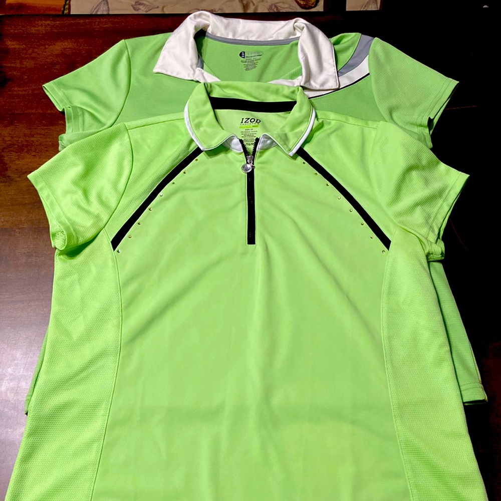 Izod women’s Golf Shirts lot of 2 all Size XL